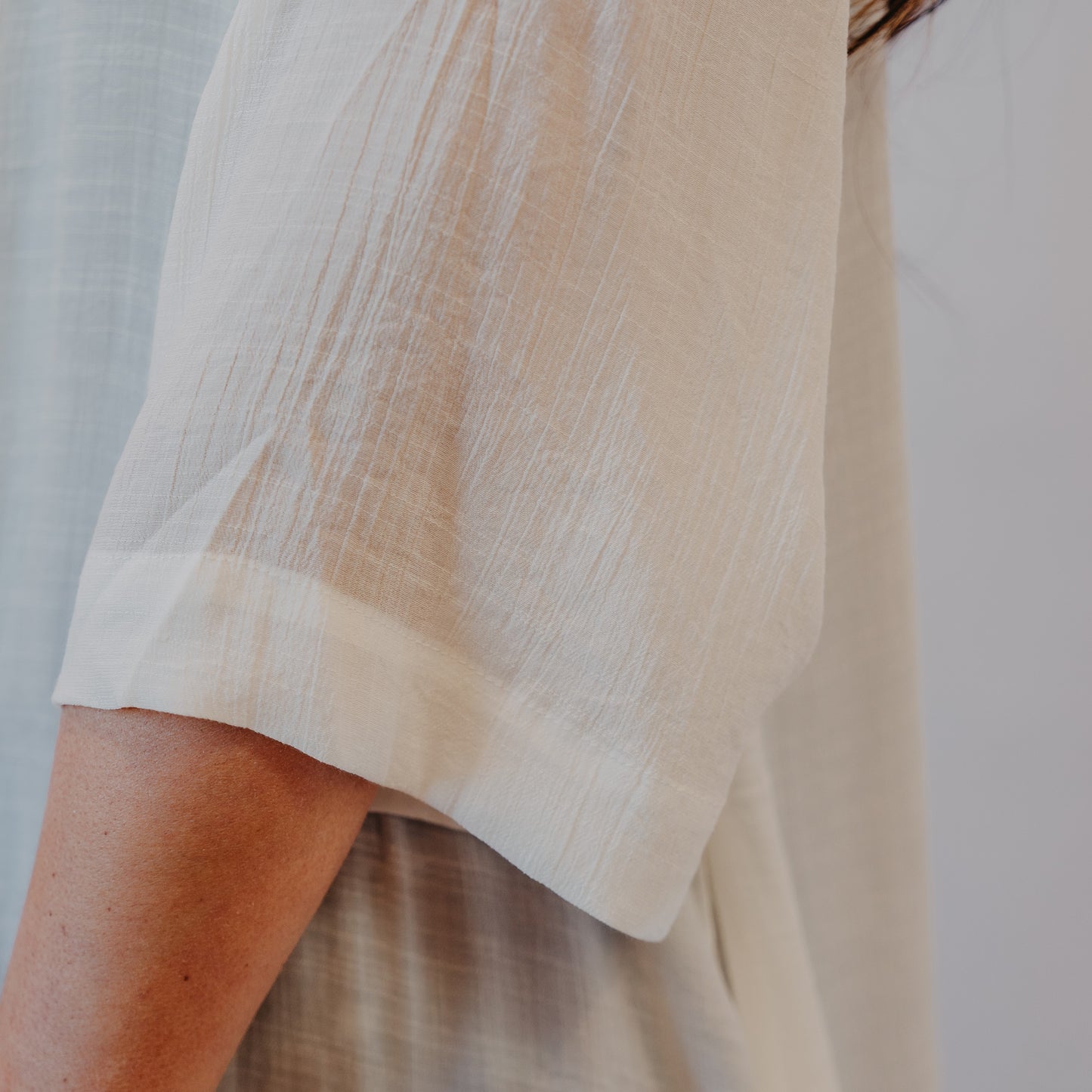 Fun2Fun | Notch Collar Boxy Shirt | White