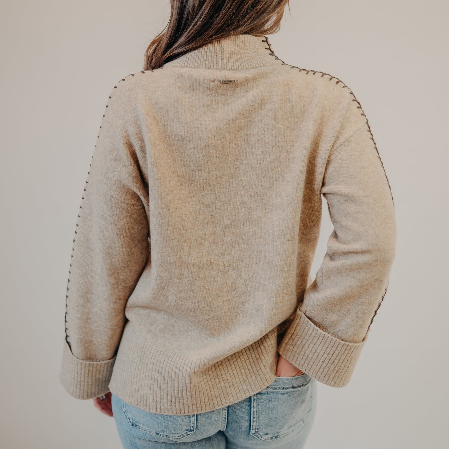The Normal Brand | Craft Stitch Sweater | Teak