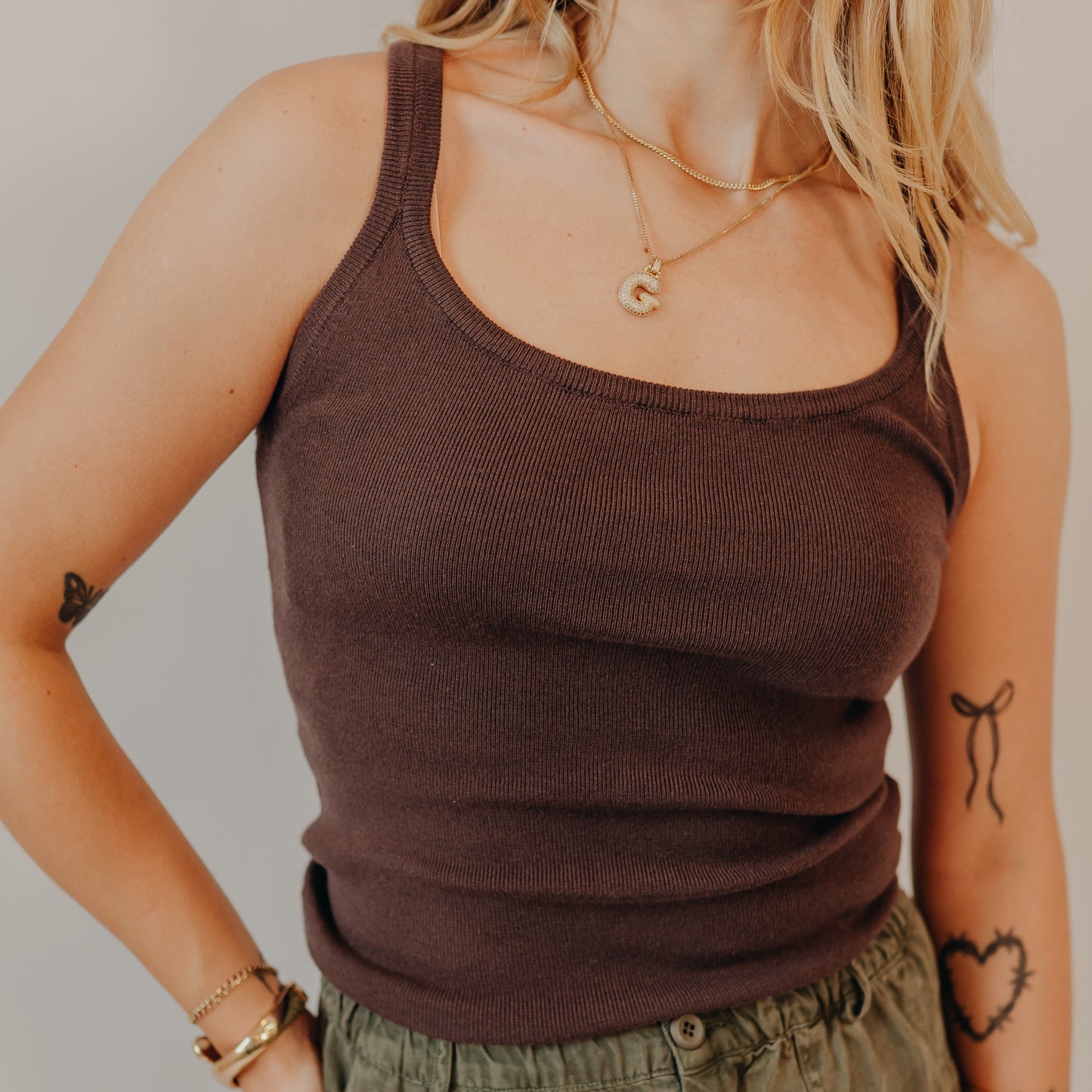 Thread & Supply | Corinne Tank | Dark Brown