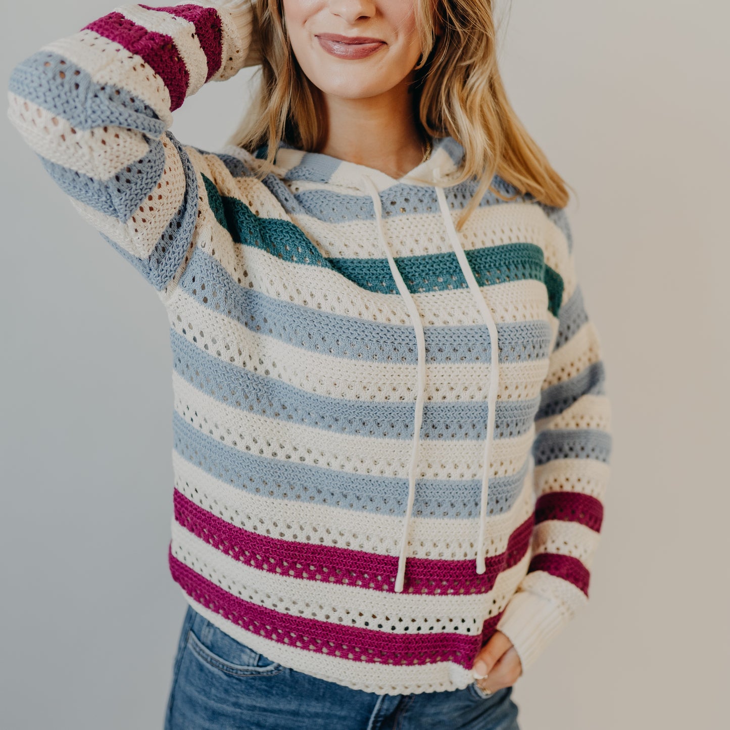 Staccato | Color Block Hoodie Sweater | Multi