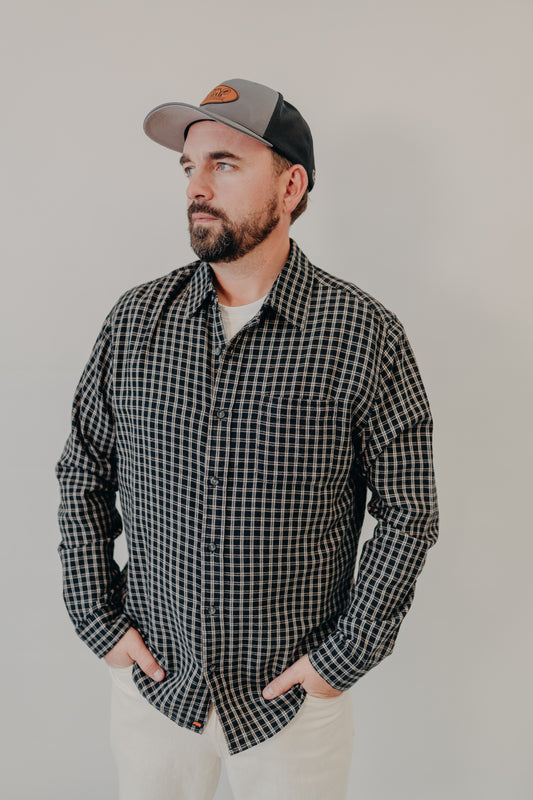 The Normal Brand | Nikko Classic Button Up | Black Plaid