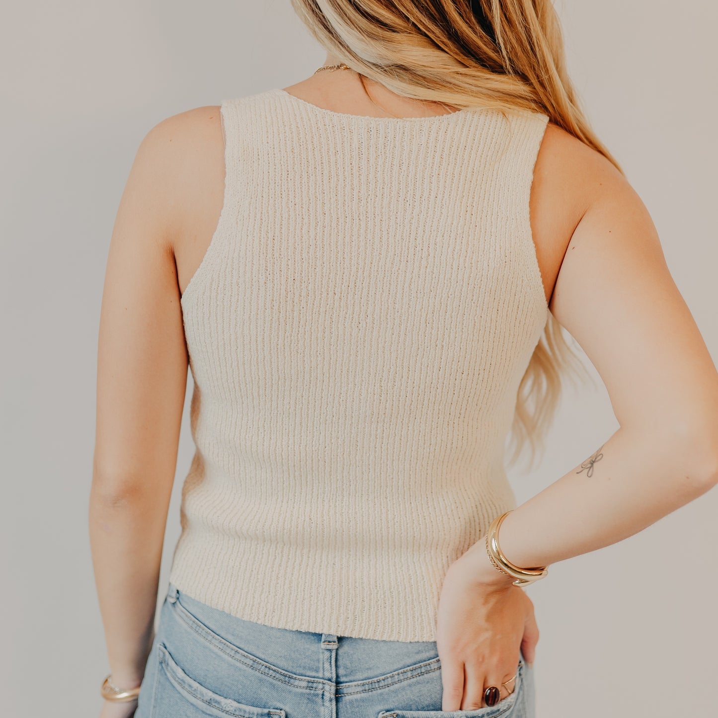 Be Cool | Chunky Knit Vest | Natural