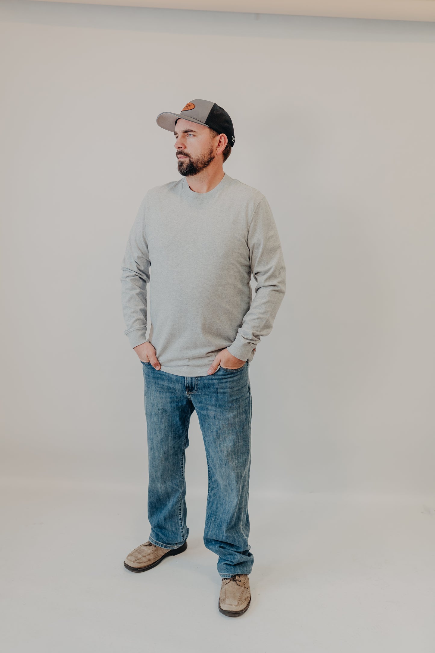 The Normal Brand | Lennox Jersey LS Tee | Heather Grey