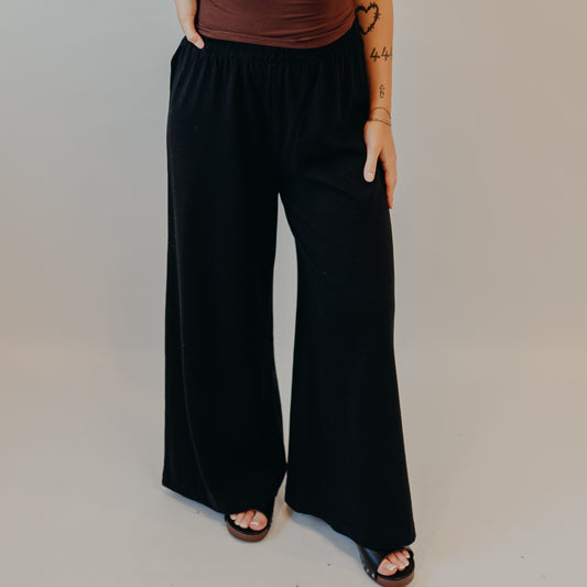 Z Supply | Scout Jersey Flare Pant | True Black