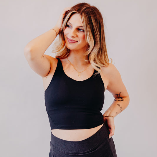 Fundamental Coast | Paloma V Neck Tank | Black