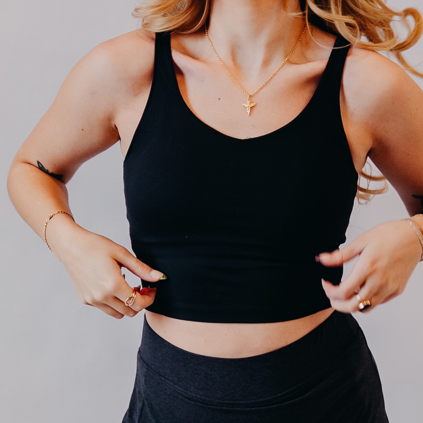 Fundamental Coast | Paloma V Neck Tank | Black