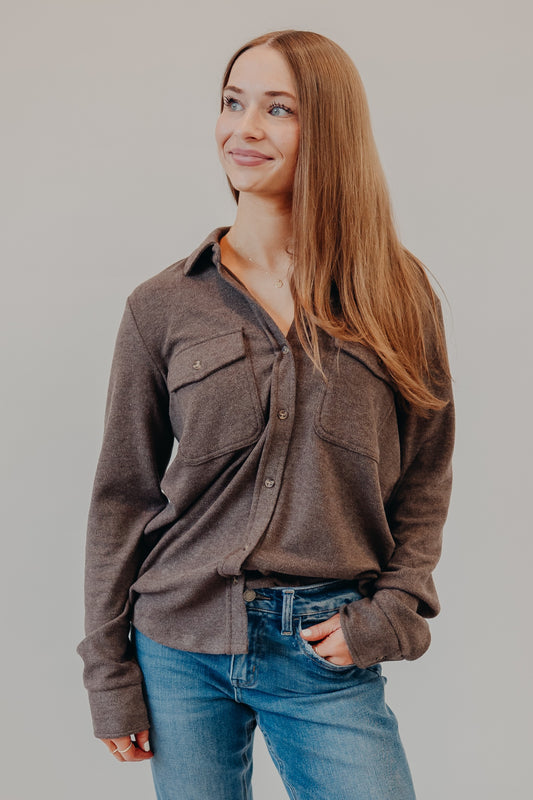 Thread & Supply | Cassian Shirt | Brown Heather