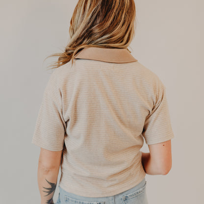 Thread & Supply | Calix Top | Tan White