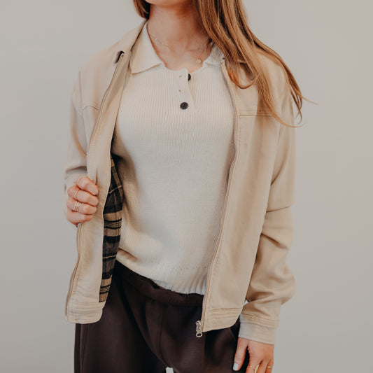 Thread & Supply | Sophia Jacket | Washed Taupe