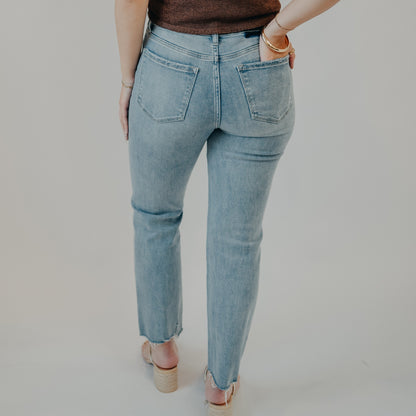 Flying Monkey | High Rise Crop Straight | Polite