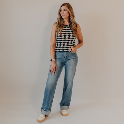 Flying Monkey | High Rise Cuffed Wide | Westbury