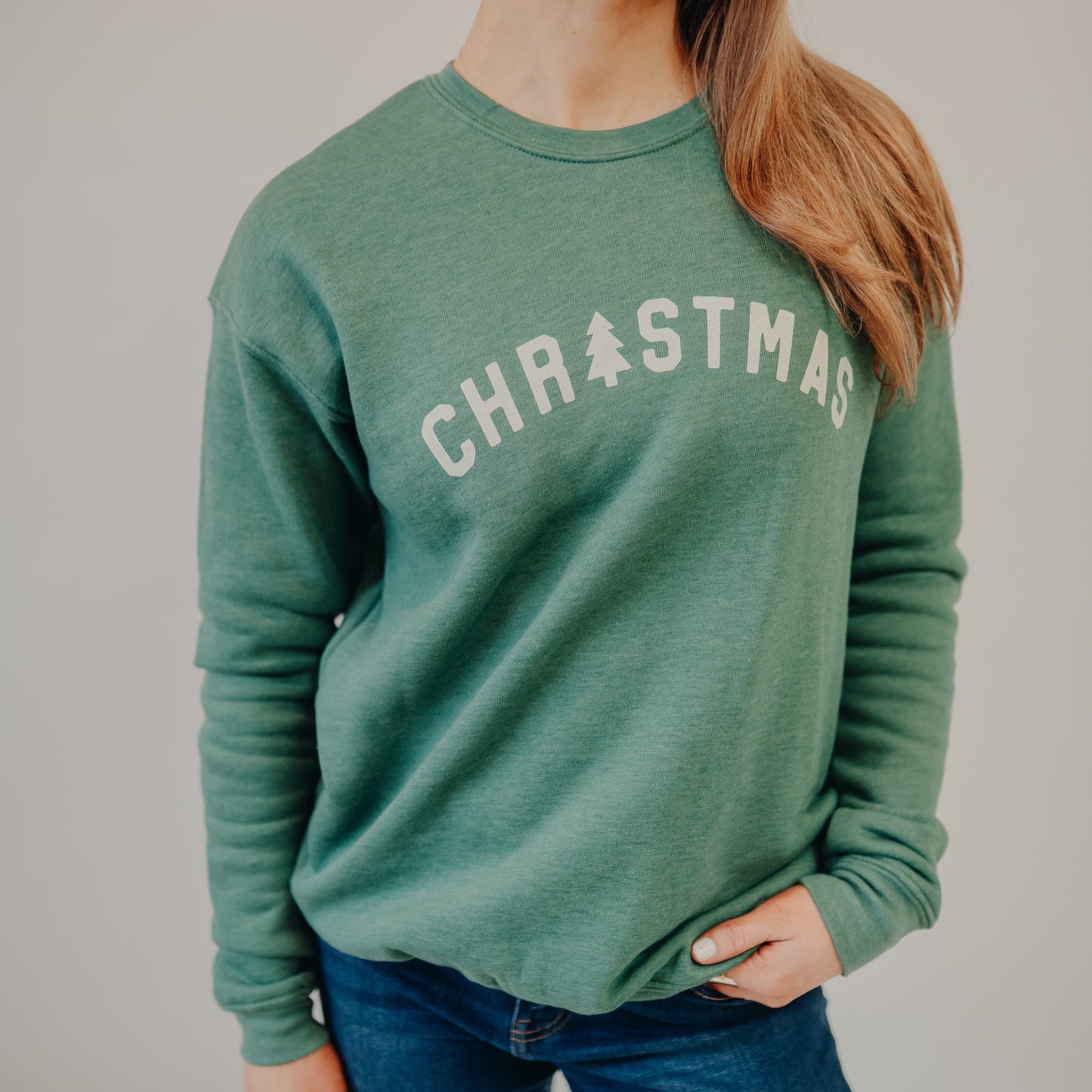 Oat Collective | Christmas Sweatshirt | Heather Forest