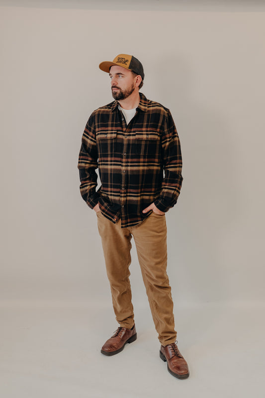 The Normal Brand | Mountain Overshirt | Black Plaid