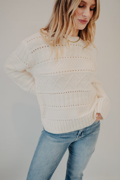 Z Supply | Cento Cable Sweater | Warm White