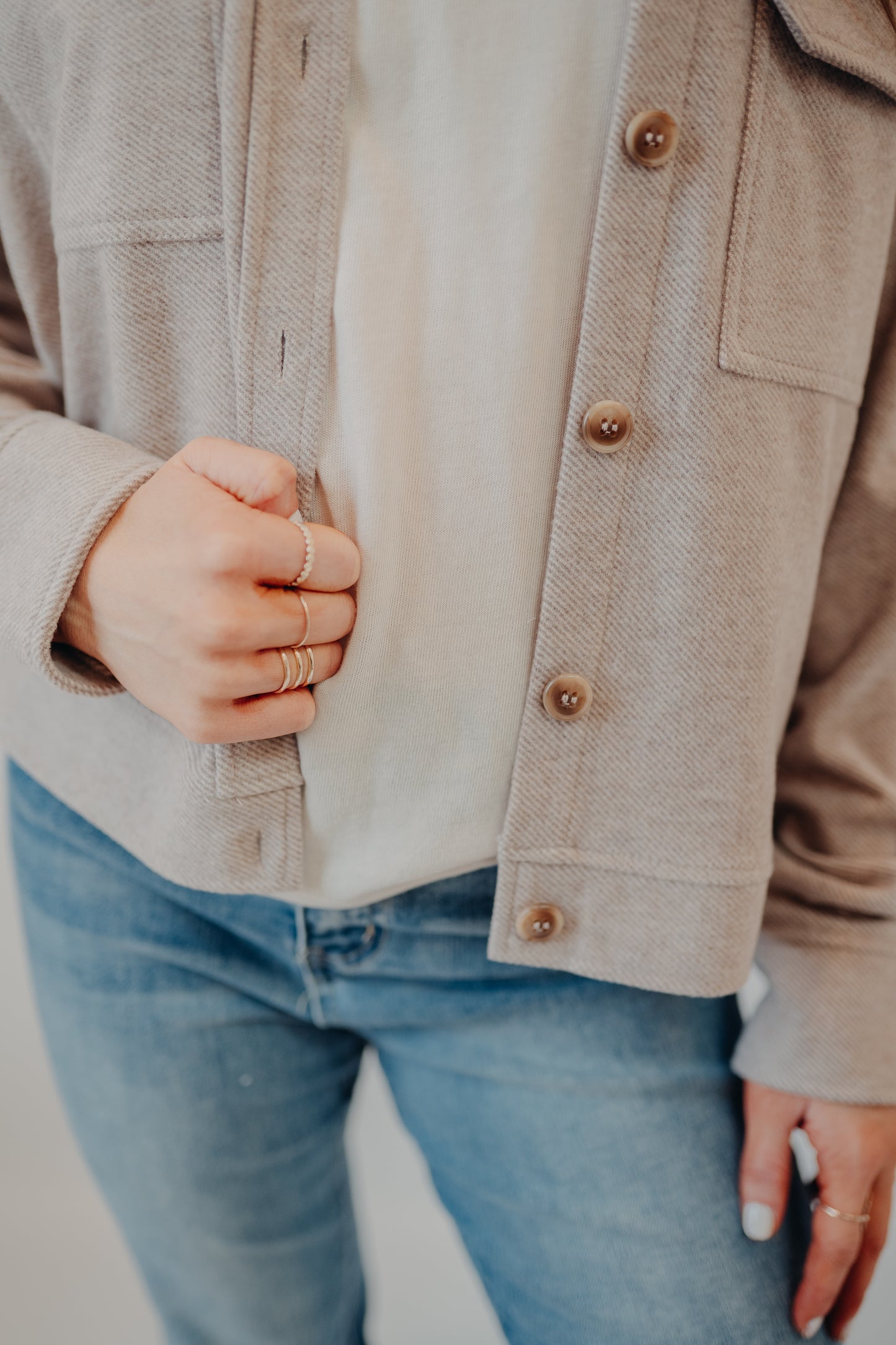 Thread & Supply | Faye Jacket | Taupe Heather