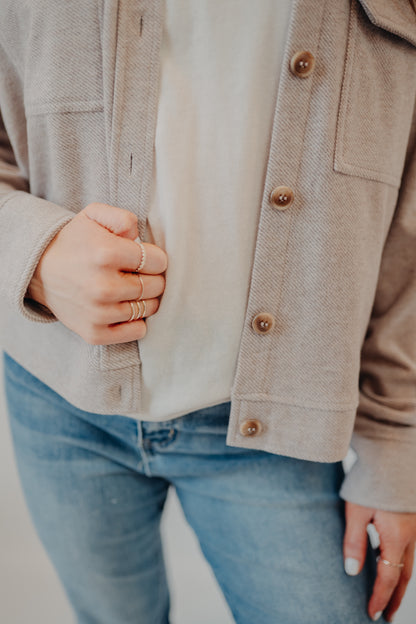 Thread & Supply | Faye Jacket | Taupe Heather