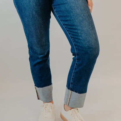 Vervet | High Rise Cuffed Slim Straight | Sagacity