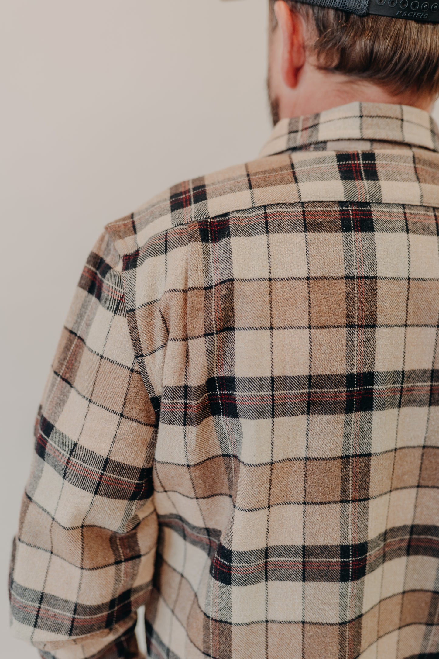 The Normal Brand | Louis Heavyweight Flannel Overshirt | Mink Plaid