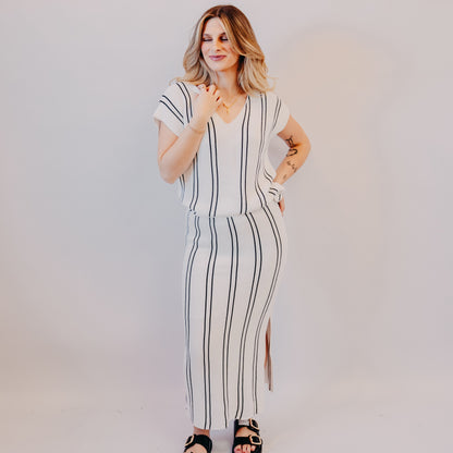 Wishlist | Striped Sweater | White/Black