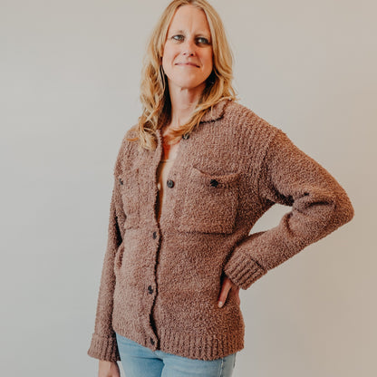 Thread & Supply | Lois Sweater Jacket | Raw Umber