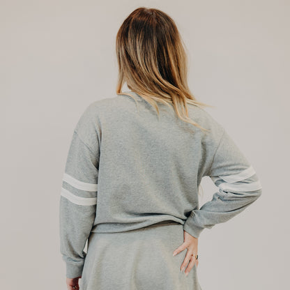 Wishlist | Varsity Knit Pullover | Heather Grey