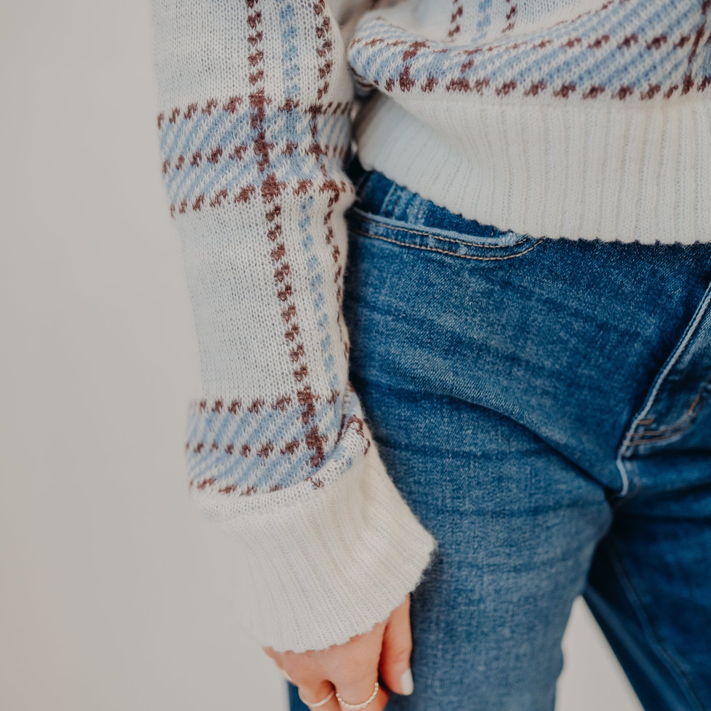 Z Supply | Junction Plaid Sweater | Natural