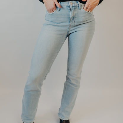 Flying Monkey | High Rise Seamless Waist Distressed Hem | Well-Connected