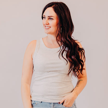 Thread & Supply | Edlin Tank | Light Heather Grey