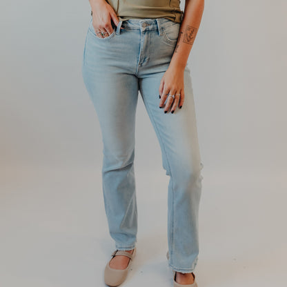Flying Monkey | High Rise Seamless Waist Distressed Hem | Well-Connected