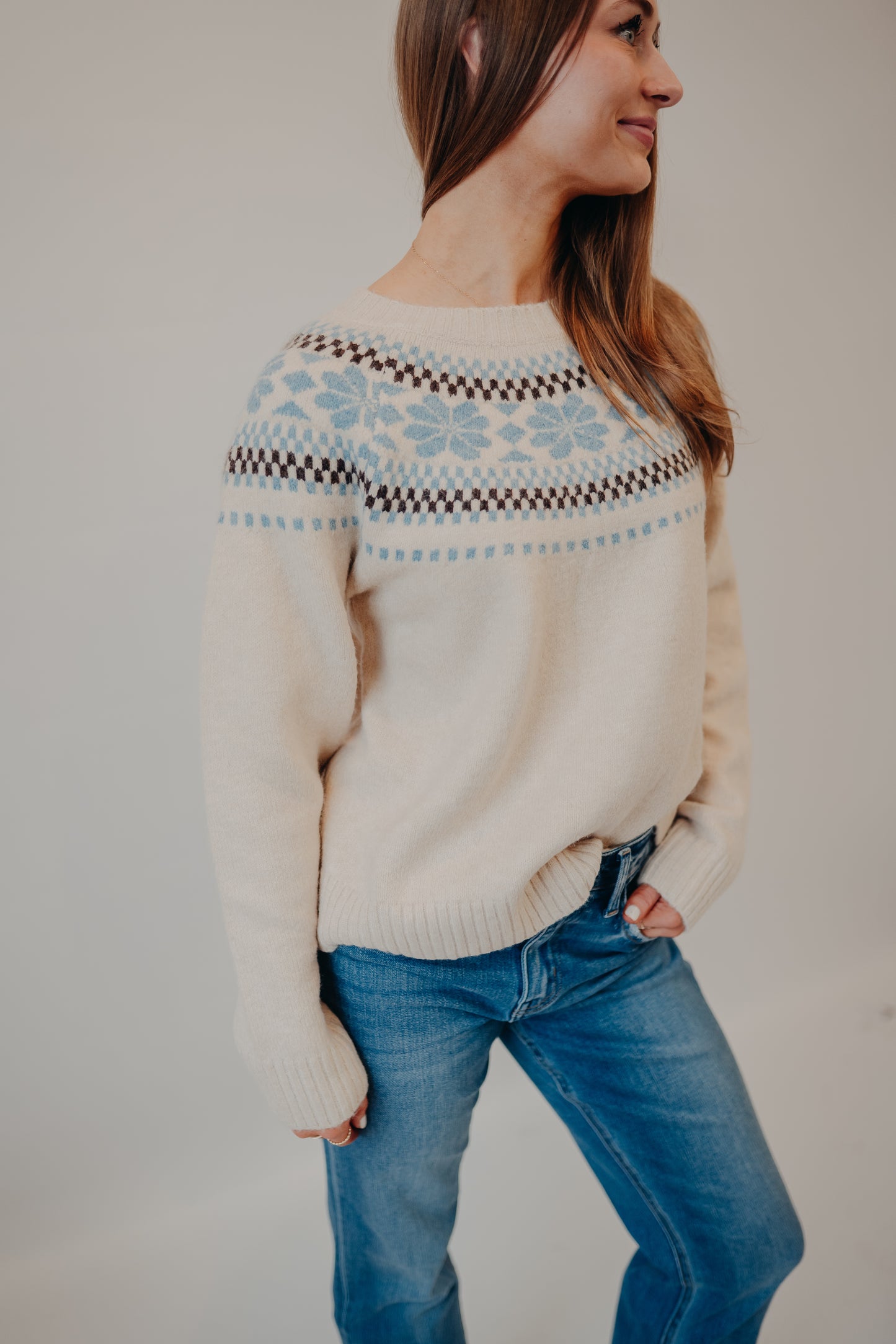 Wishlist | Fair Isle Sweater | Taupe Sky