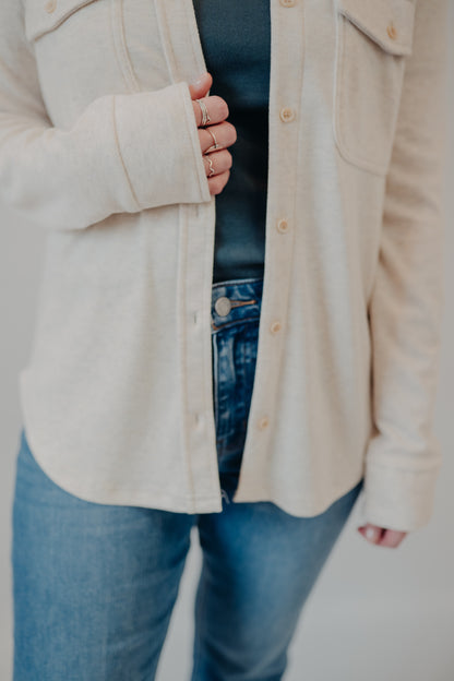 Thread & Supply | Cassian Shirt | Heather Oatmeal