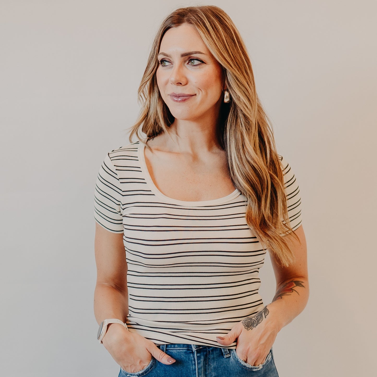 Thread & Supply | Katara Tee | Off White Coffee