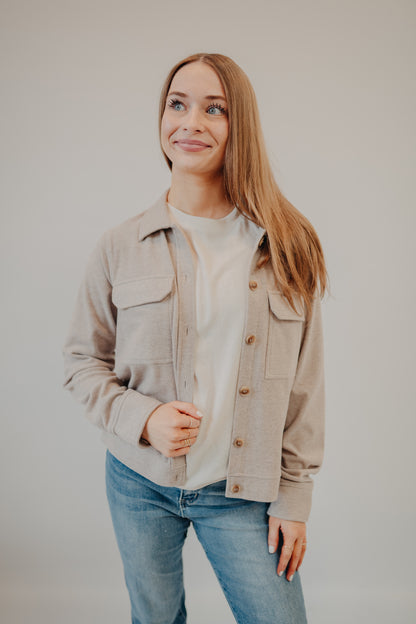 Thread & Supply | Faye Jacket | Taupe Heather