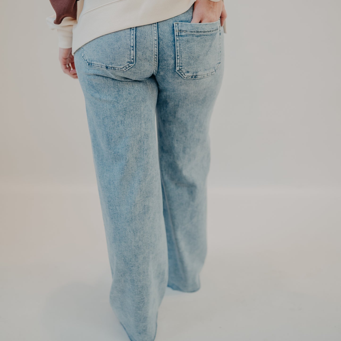 Flying Monkey | High Rise Drawstring Wide | Clearly