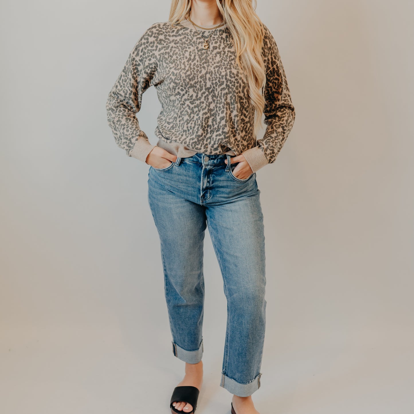 Flying Monkey | High Rise Single Cuff Crop Straight | Delectable