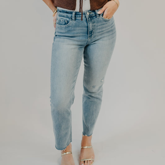 Flying Monkey | High Rise Crop Straight | Polite