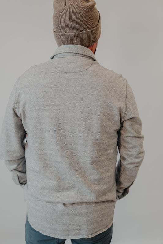 The Normal Brand | Textured Knit Everyday Shirt | Graphite