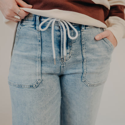 Flying Monkey | High Rise Drawstring Wide | Clearly