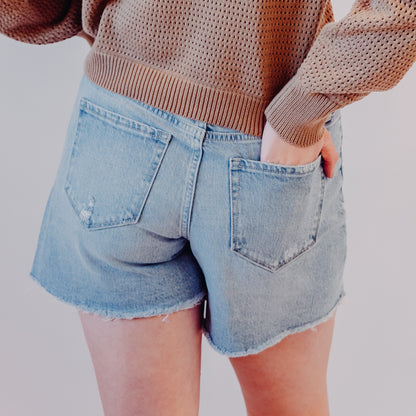 Vervet | High Rise Boyfriend Shorts | Classy