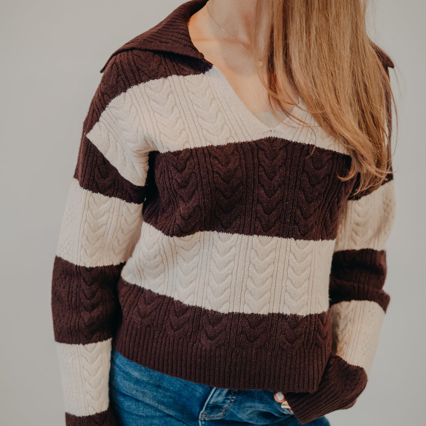Thread & Supply | Paula Sweater | Beige Brown