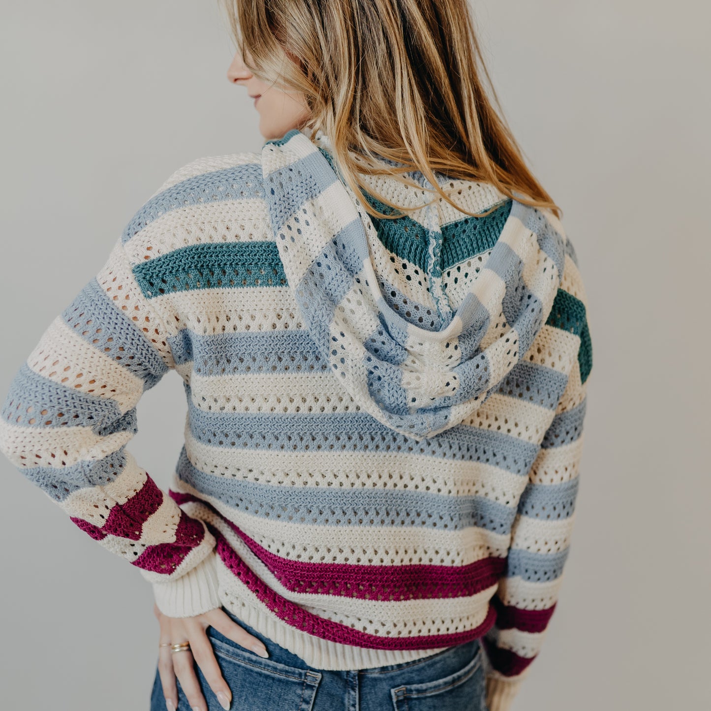 Staccato | Color Block Hoodie Sweater | Multi