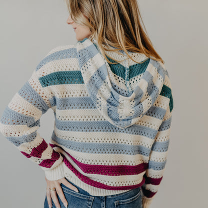 Staccato | Color Block Hoodie Sweater | Multi