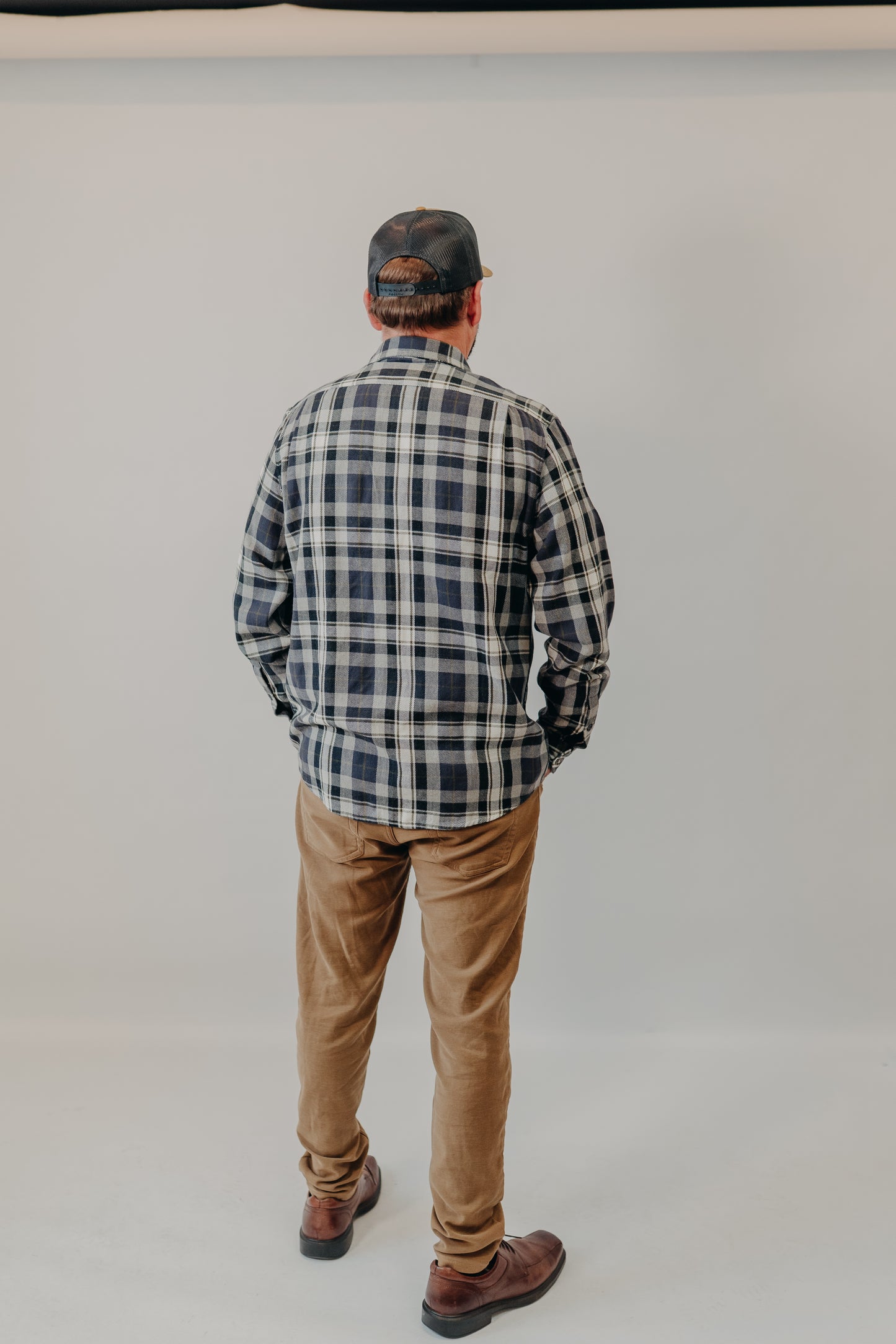 The Normal Brand | Mountain Overshirt | Grey Plaid