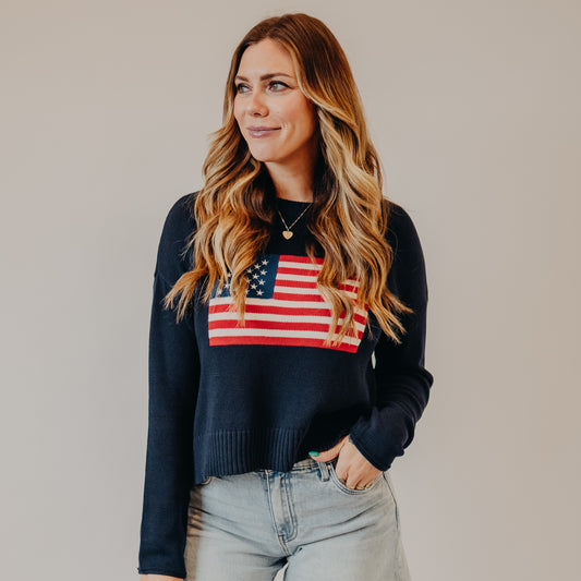 Z Supply | Sienna Patriot Sweater | Eclipse