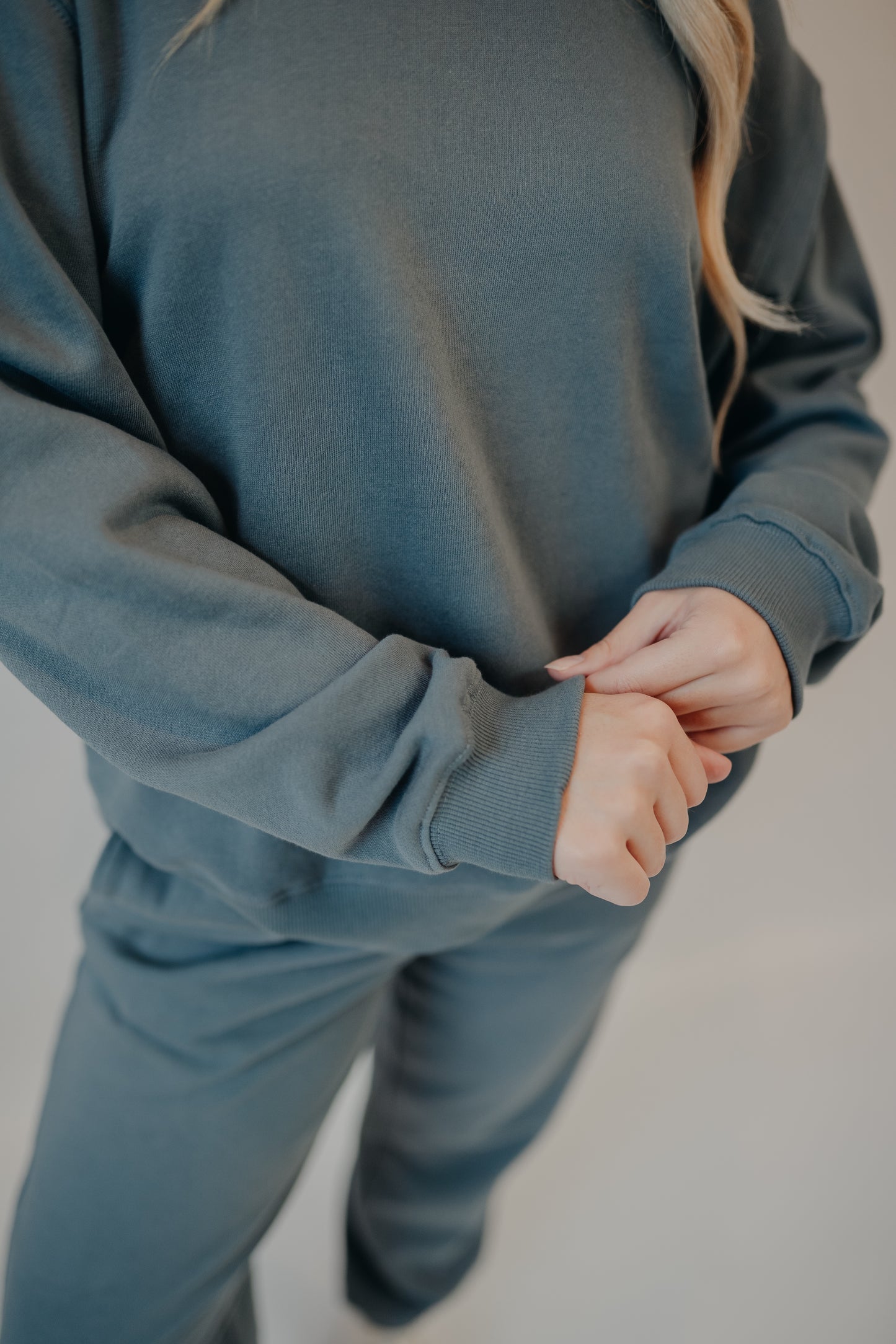 Z Supply | Boyfriend Cotton Sweatshirt | Storm Cloud