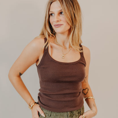 Thread & Supply | Corinne Tank | Dark Brown