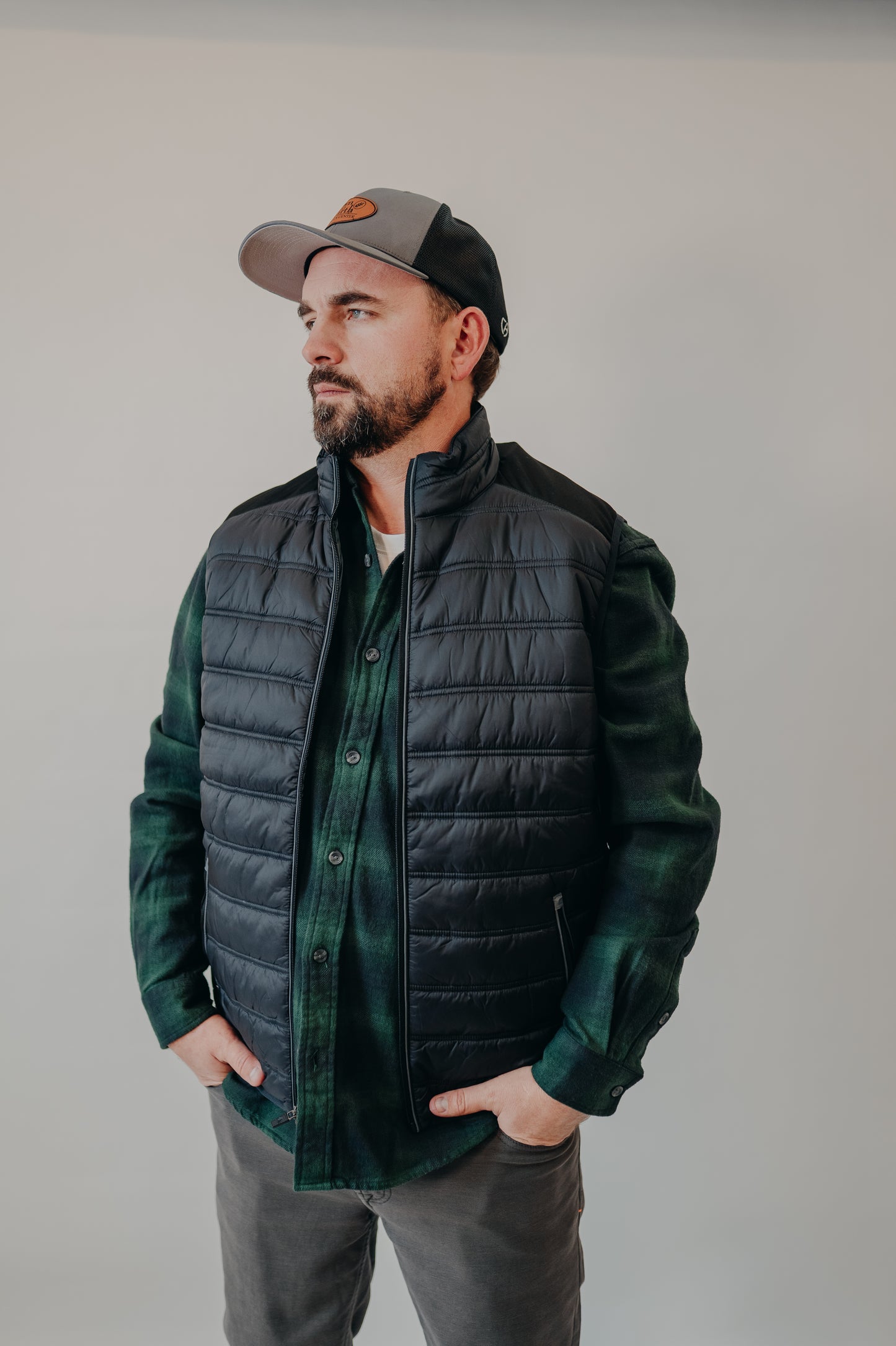 The Normal Brand | Louis Heavyweight Flannel Overshirt | Evergreen Plaid