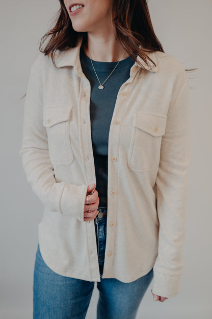 Thread & Supply | Cassian Shirt | Heather Oatmeal