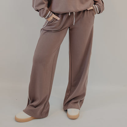 Thread & Supply | Constance Pants | Eggplant Ivory