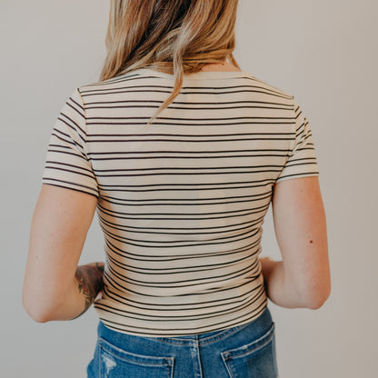 Thread & Supply | Katara Tee | Off White Coffee